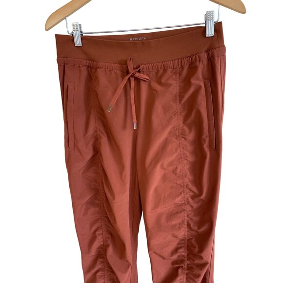 NWOT Athleta Attitude II Jogger 10 Rust Orange - Picture 5 of 14